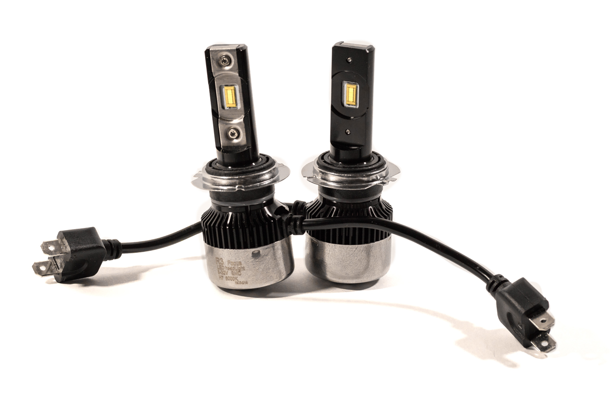 Комплект LED ламп HeadLight FocusV H7 (PX26d) 40W 12V з активним охолодженням