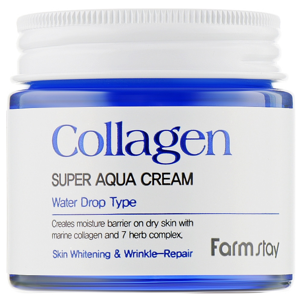 Увлажняющий крем для лица с коллагеном Farmstay Collagen Super Aqua Cream 80 мл (8809635230231)