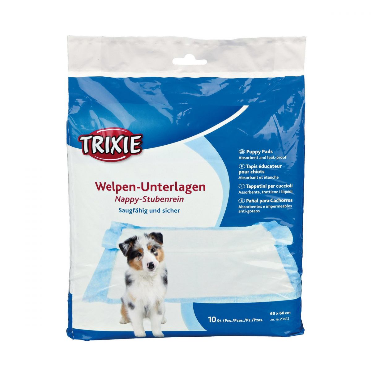 Пелёнки для собак Trixie 60x60 см, 10 шт из целлюлозы