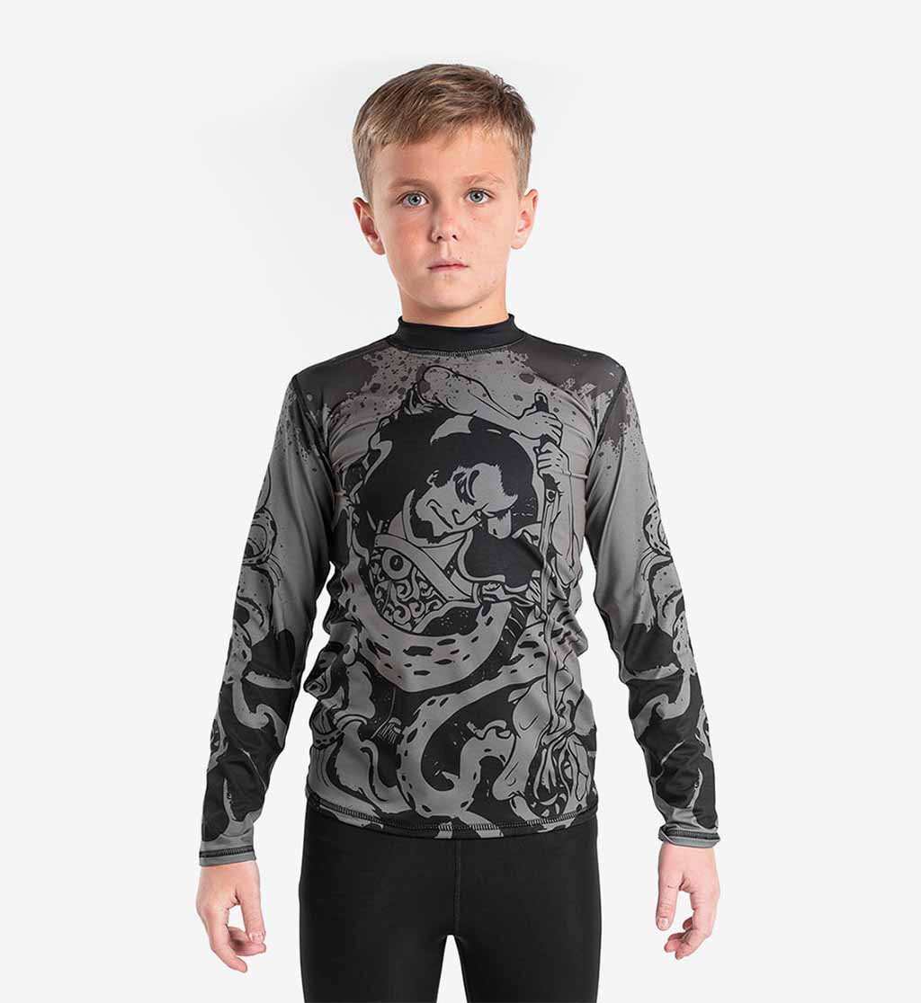 Рашгард Berserk Sport Samuray kids Сірий 2XS