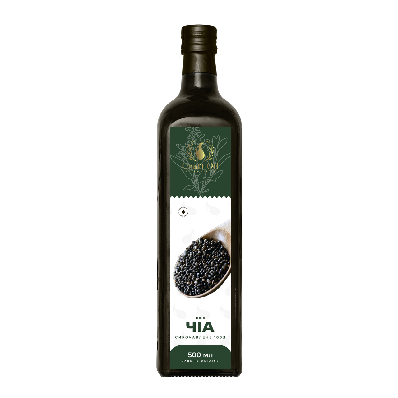 Масло чиа холодного отжима Craft Oil 500 мл (2445279335)