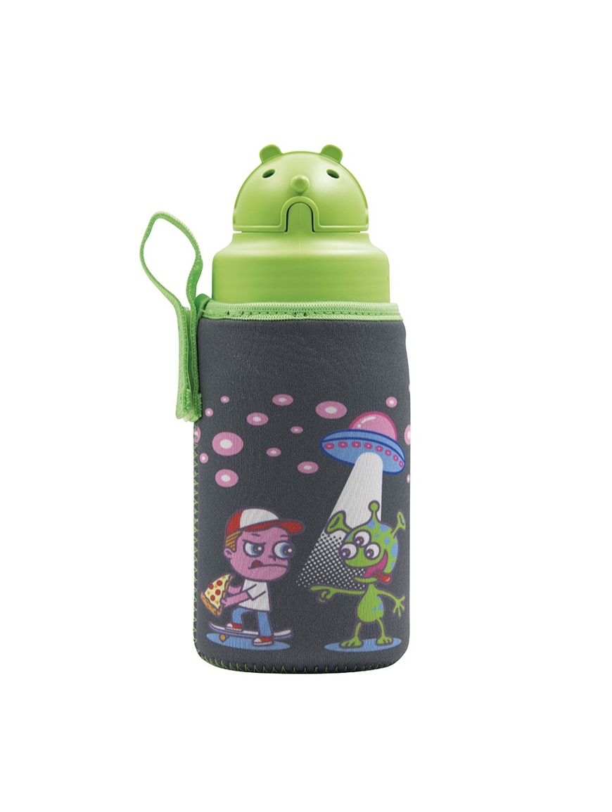 Бутылка Laken Tritan OBY Bottle 0,45 L + NP Cover Ovni (1004-OBYFOV)