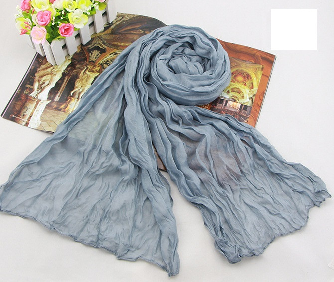 Жіночий шарф 138х72 см Сірий (АL703075)