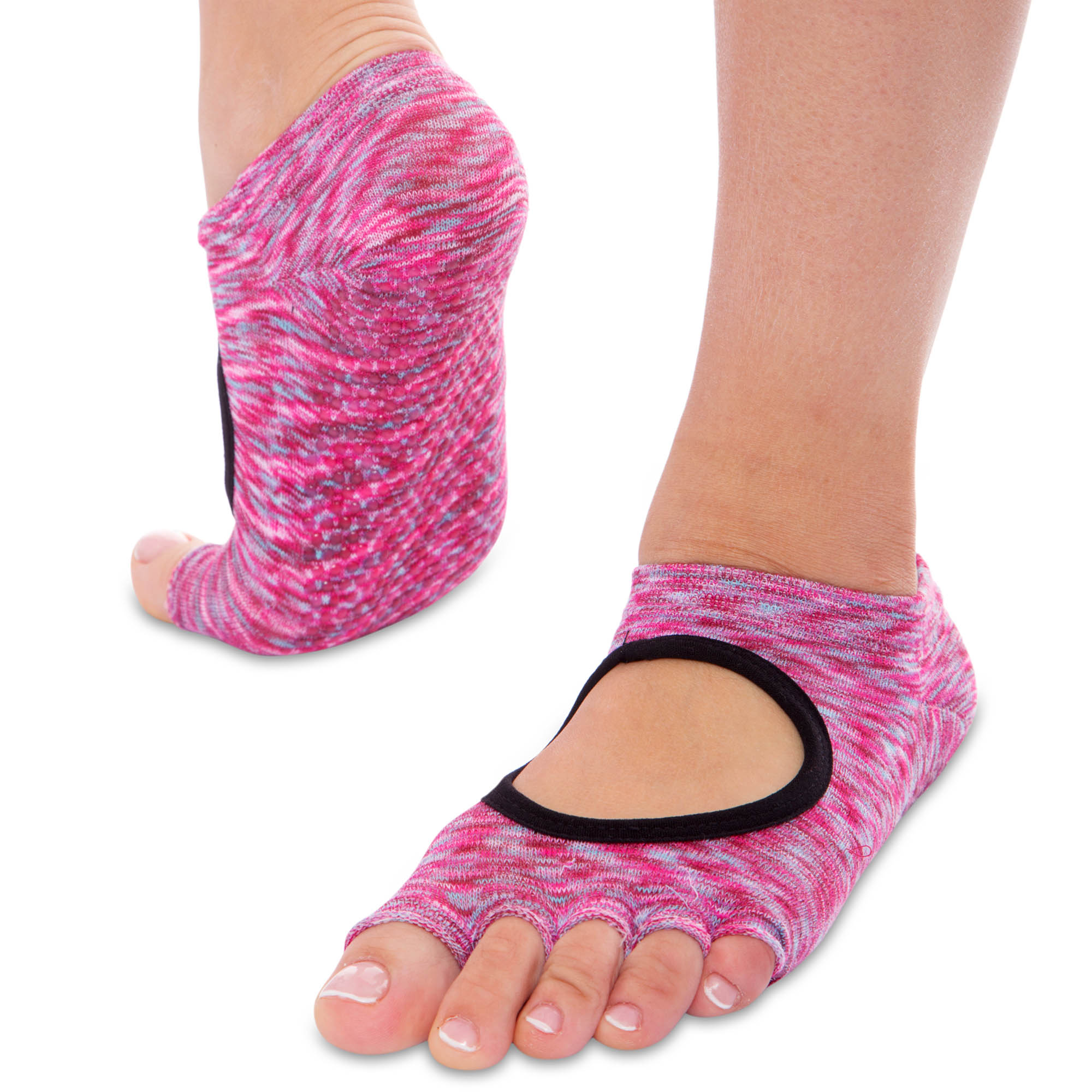 Шкарпетки для йоги з відкритими пальцями planeta-sport SP-Planeta FI-0438-1 36-41 Рожевий