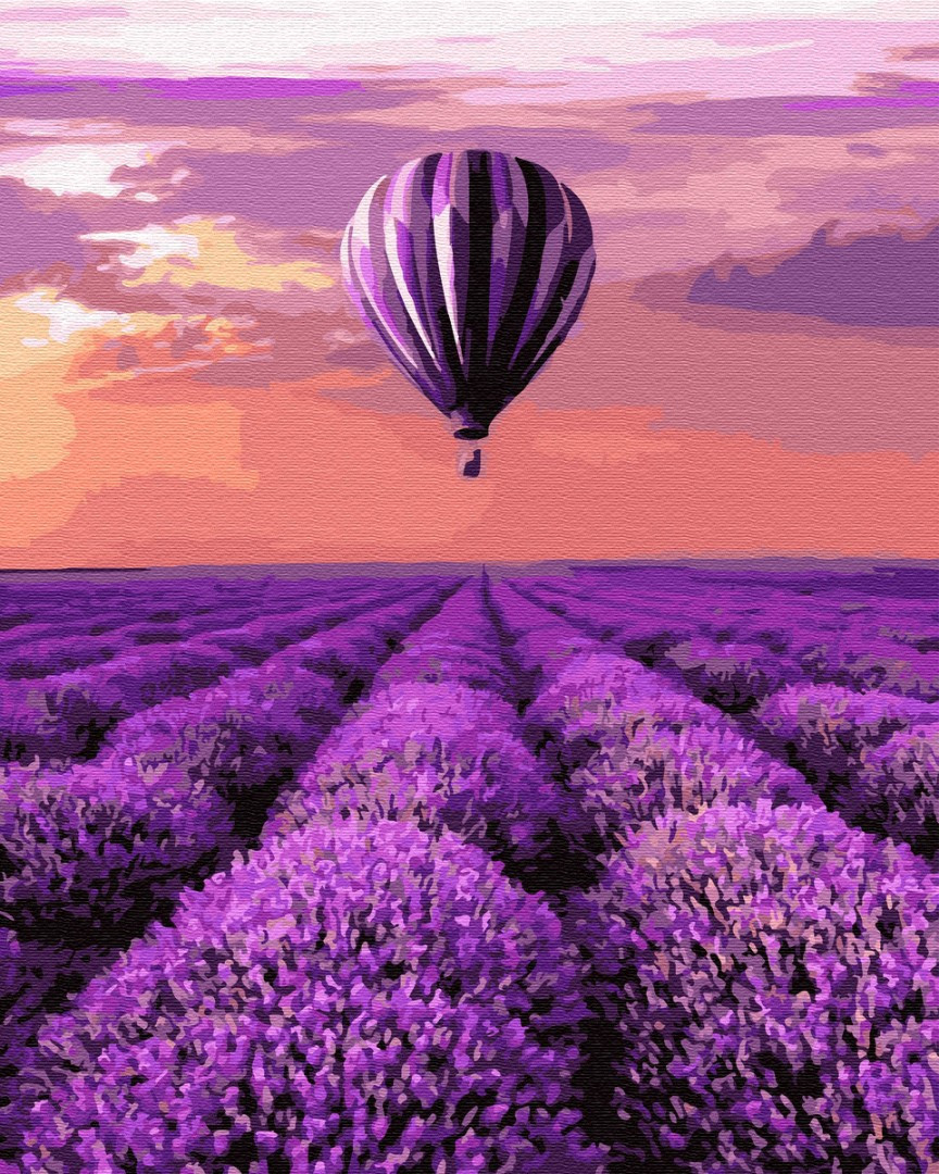 Картина по номерам BrushMe Воздушный шар в Провансе 40х50 см GX32305