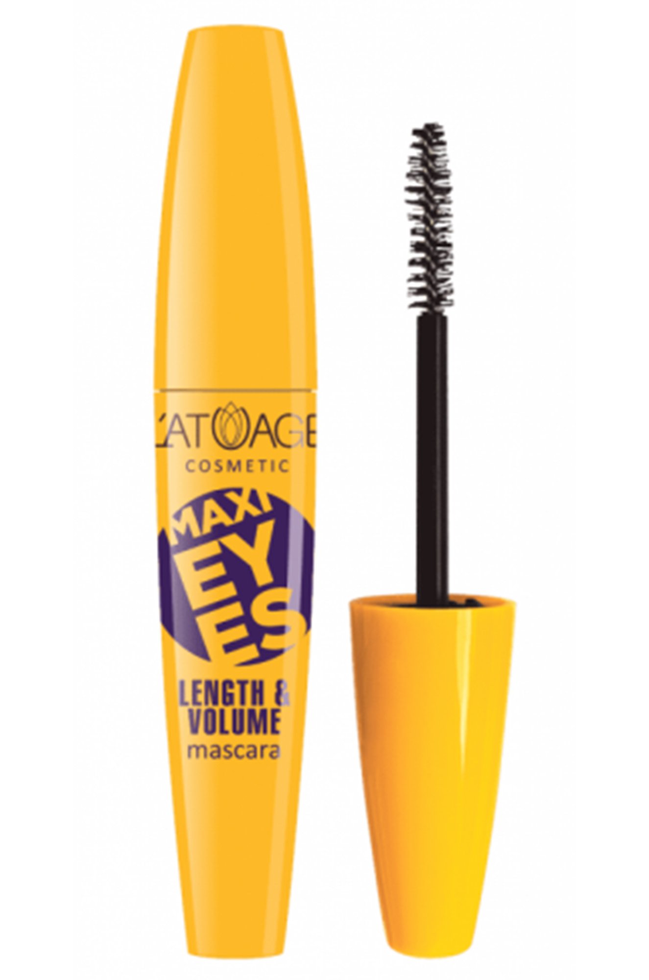Туш для вій L'ATUAGE MAXI EYES Подовжуюча та об'ємна 9 г