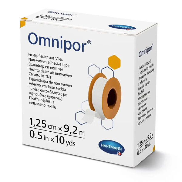 Пластырь фиксирующий бумажный Paul Hartmann Omnipor 1,25 см х 9,2 м