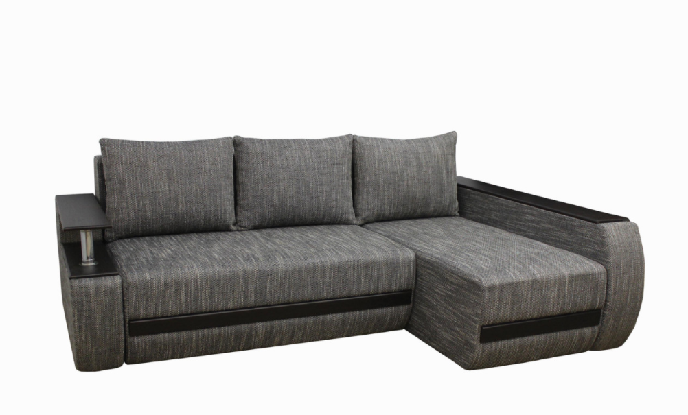 Кутовий диван Garnitur.plus Граф бежево-сірий 245 см (DP-232)