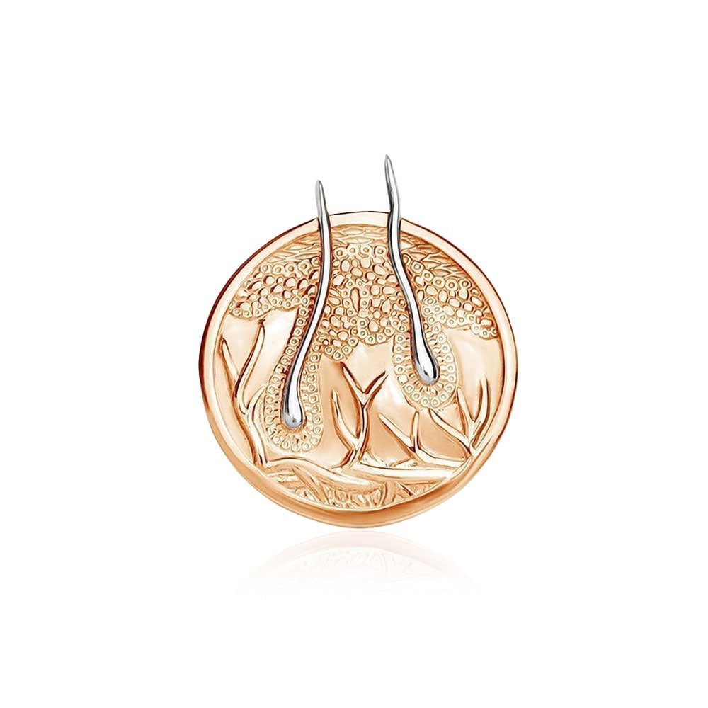 Значок BROCHE Кожа золотистий BRGV112968