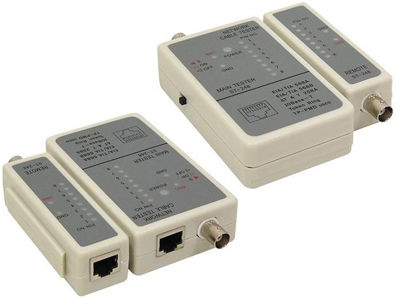 Тестер кабельний Cablexpert NCT-1 для RJ45 RG58 кабелів