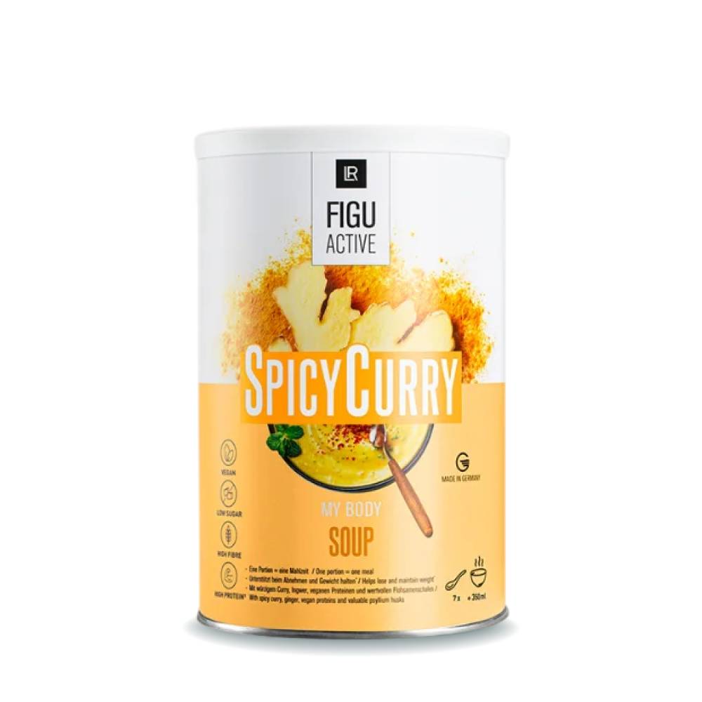 Растворимый суп со вкусом карри для контроля веса Spicy Curry LR Figu Active 488 г (81245)