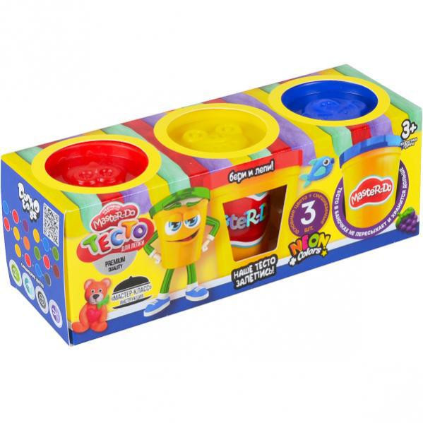 Тісто для ліплення Master-Do DankO toys 3 кольори (8105DTR)