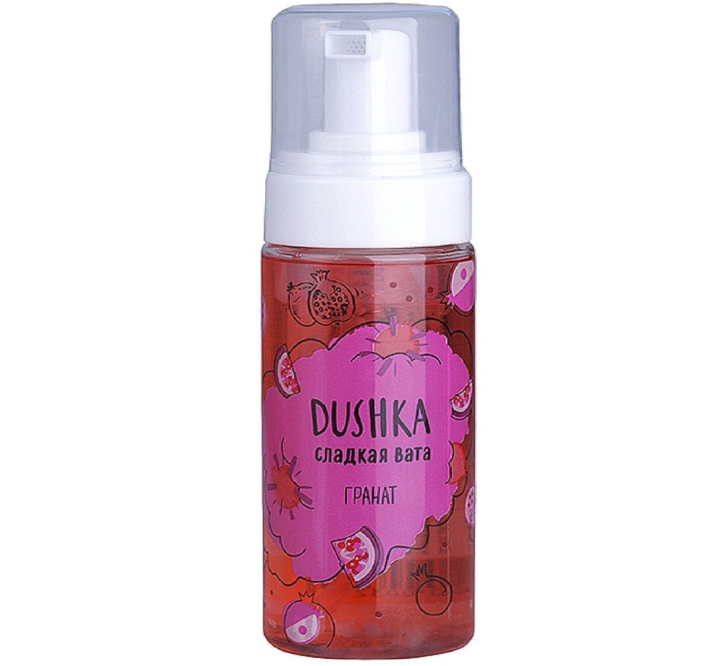 Солодка вата для тіла Гранат Dushka 160 мл