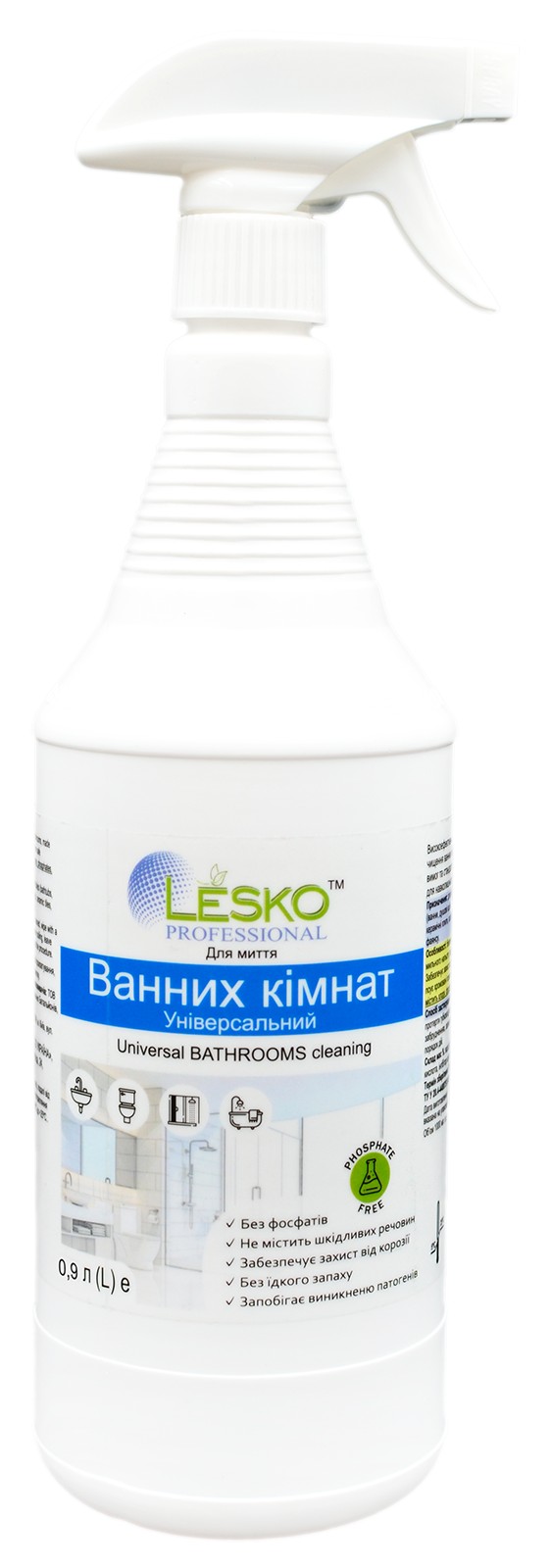 Засіб для миття ванних кімнат Lesko 0.9 л