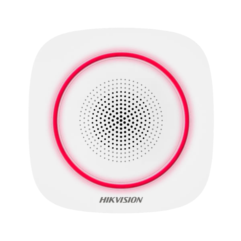 Беспроводная внутренняя сирена Hikvision DS-PS1-I-WE-Red AX PRO