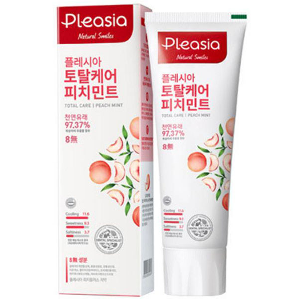 Зубная паста с персиком и мятой Amore Pacific Pleasia Peach Mint Toothpaste 100 г (8809559326065)