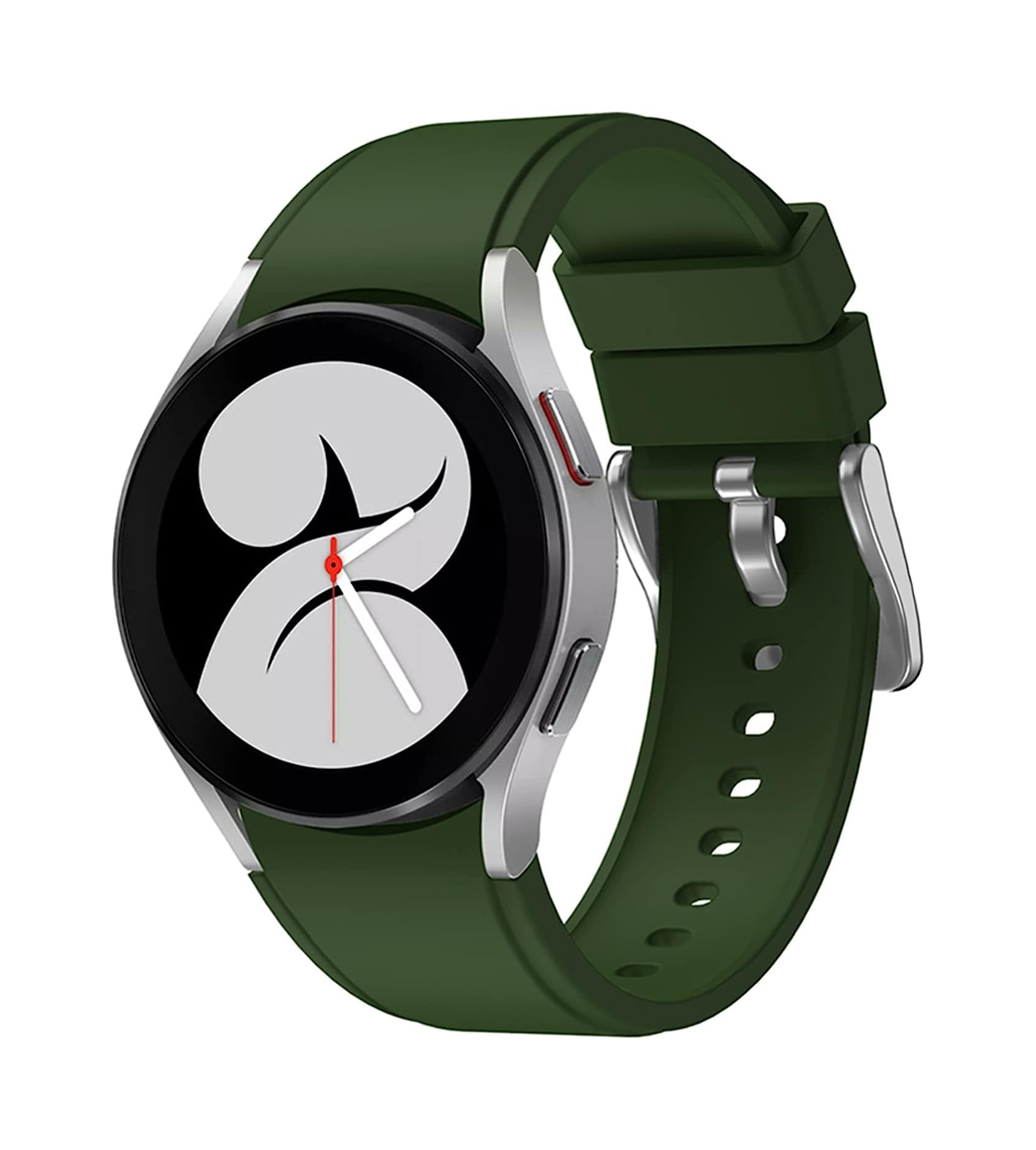 Ремешок силиконовый для смарт часов BeWatch Four Samsung Galaxy Watch 4 / 5 / Pro Зеленый (0133308)