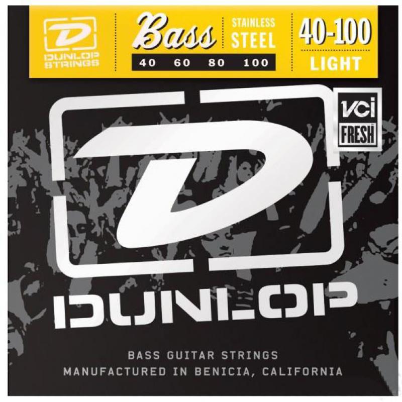 Струны для бас-гитары Dunlop DBS40100 Stainless Steel Bass Light Strings 40/100