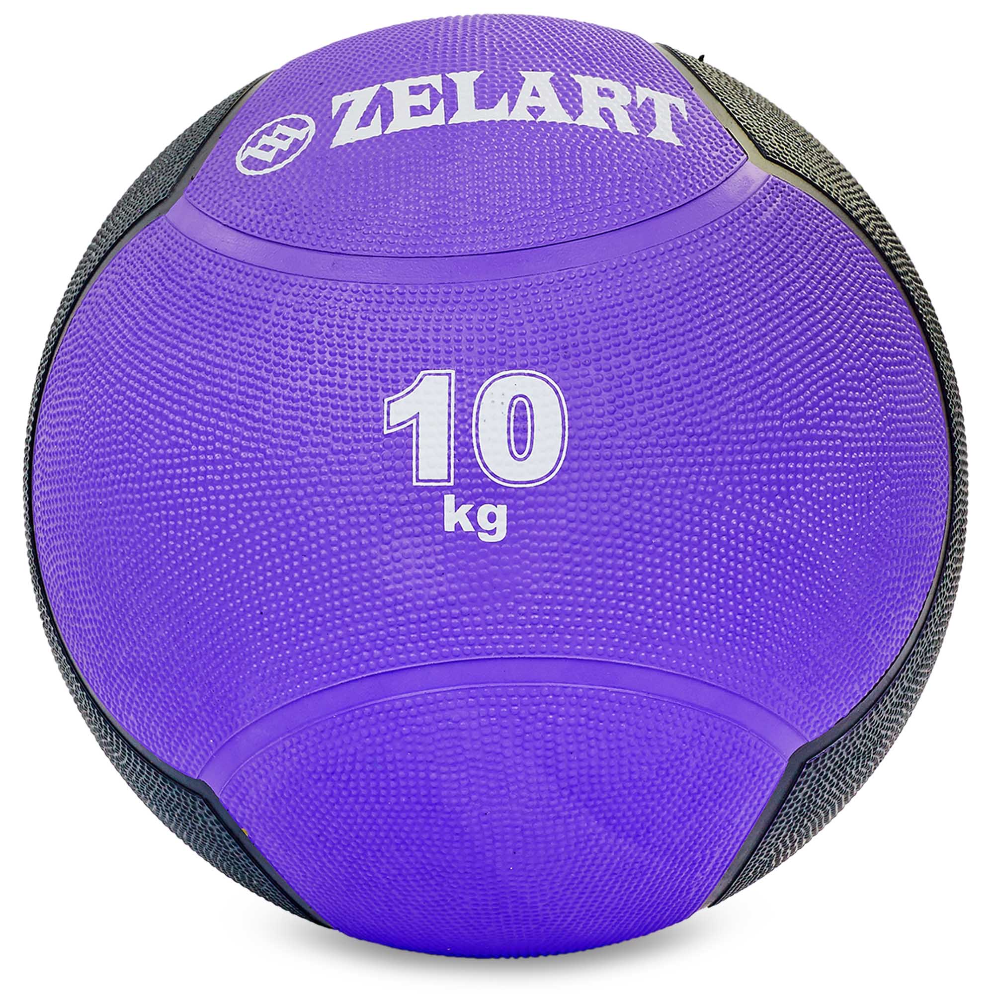 М'яч медичний Zelart FI-5121-10 10кг Фіолетовий-Чорний