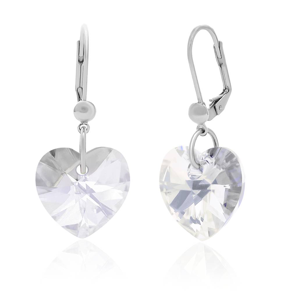Сережки KOBI Heart зі Swarovski 14 мм (7440-0954-06)