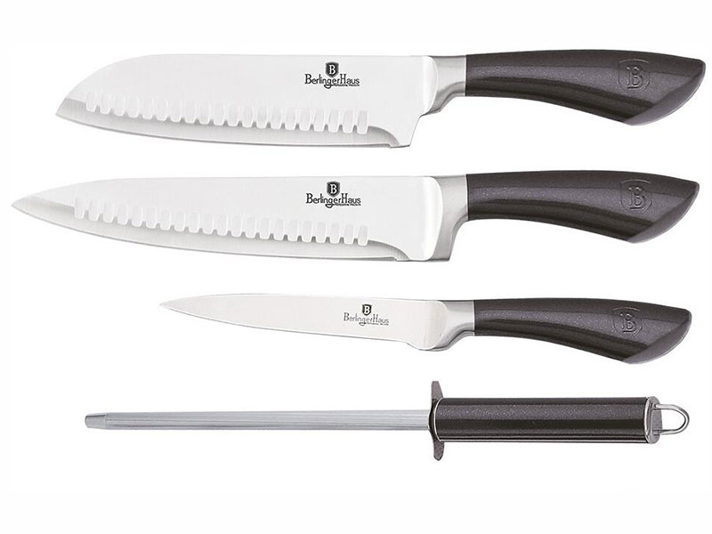 Набір ножів Berlinger Haus Metallic Line Carbon Pro Edition 4 предмети (BH-2497)