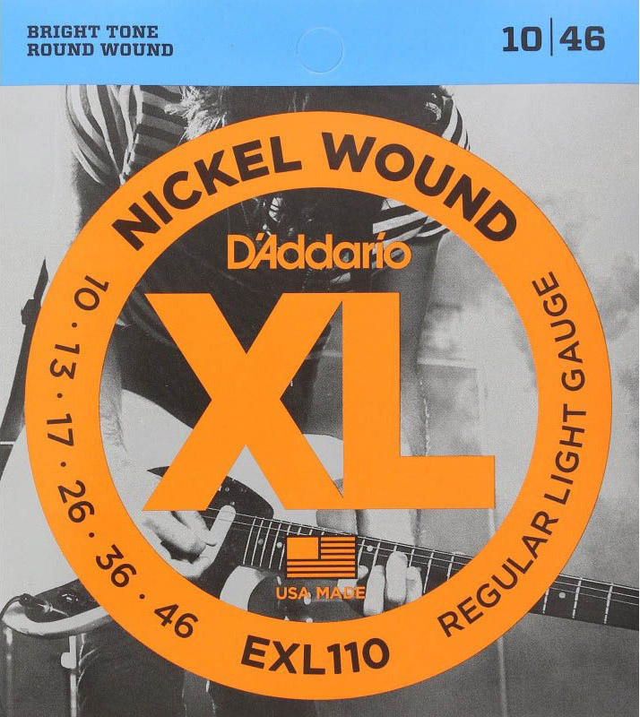 Струни для електрогітари 6 шт D'Addario EXL110 Regular Light Electric Guitar Strings 10/46