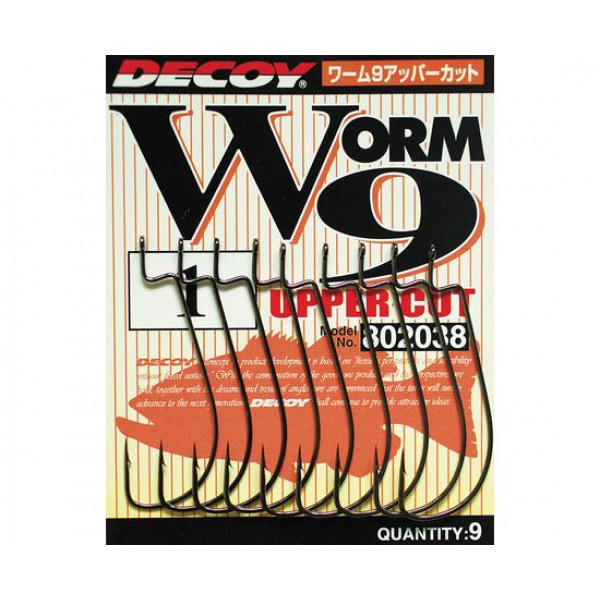 Крючок Decoy Worm 9 Upper Cut 01 9 шт/уп (1013-1562.00.61)
