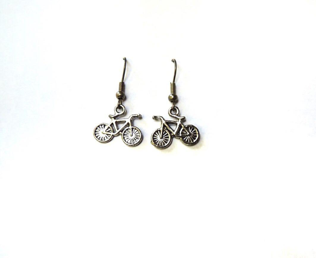 Жіночі сережки N45 Велосипед (956045)