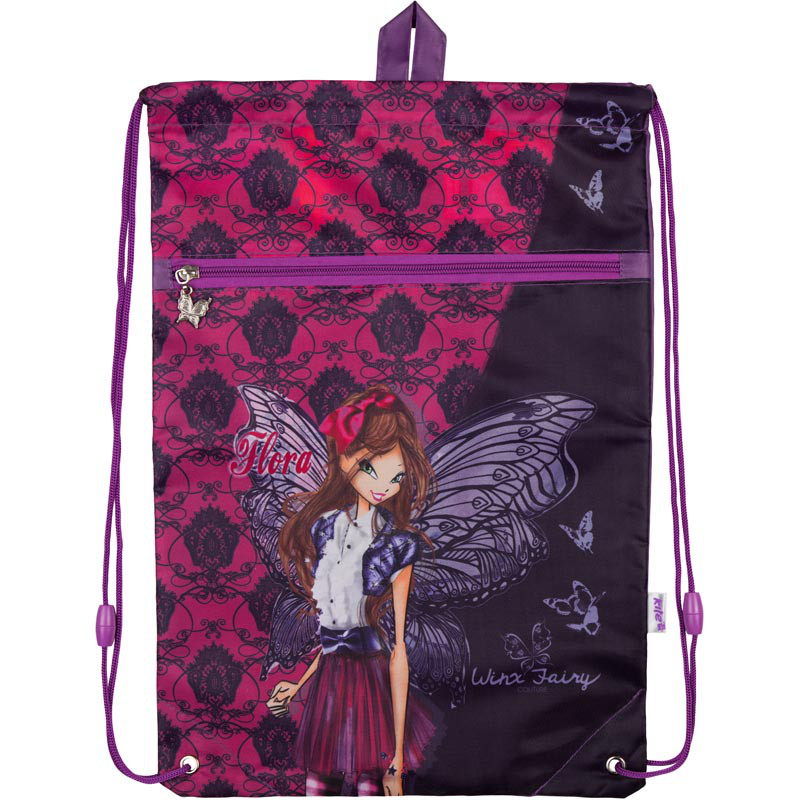Сумка для взуття з кишенею Kite Winx fairy couture Фіолетовий (W18-601M)