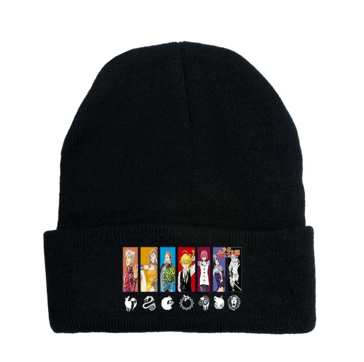 Шапка Jsstore Семь Смертных Грехов Наклейка Команда One size Черная