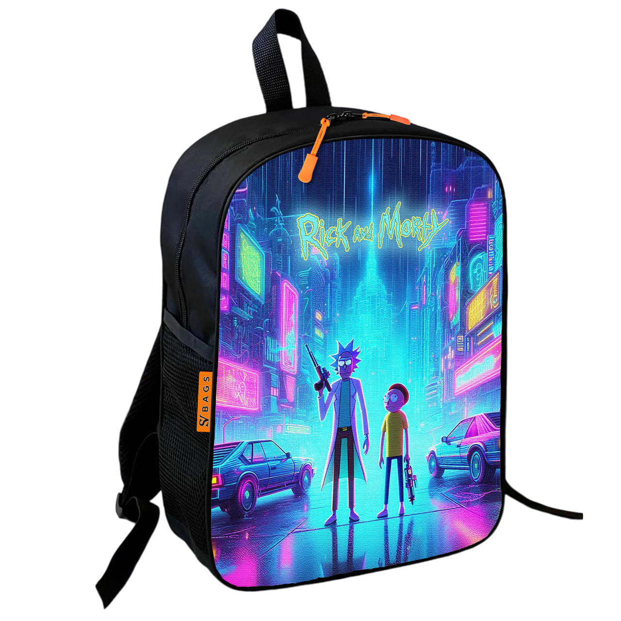 Дитячий шкільний рюкзак Rick and Morty 36×27×13 см, багатоколірний