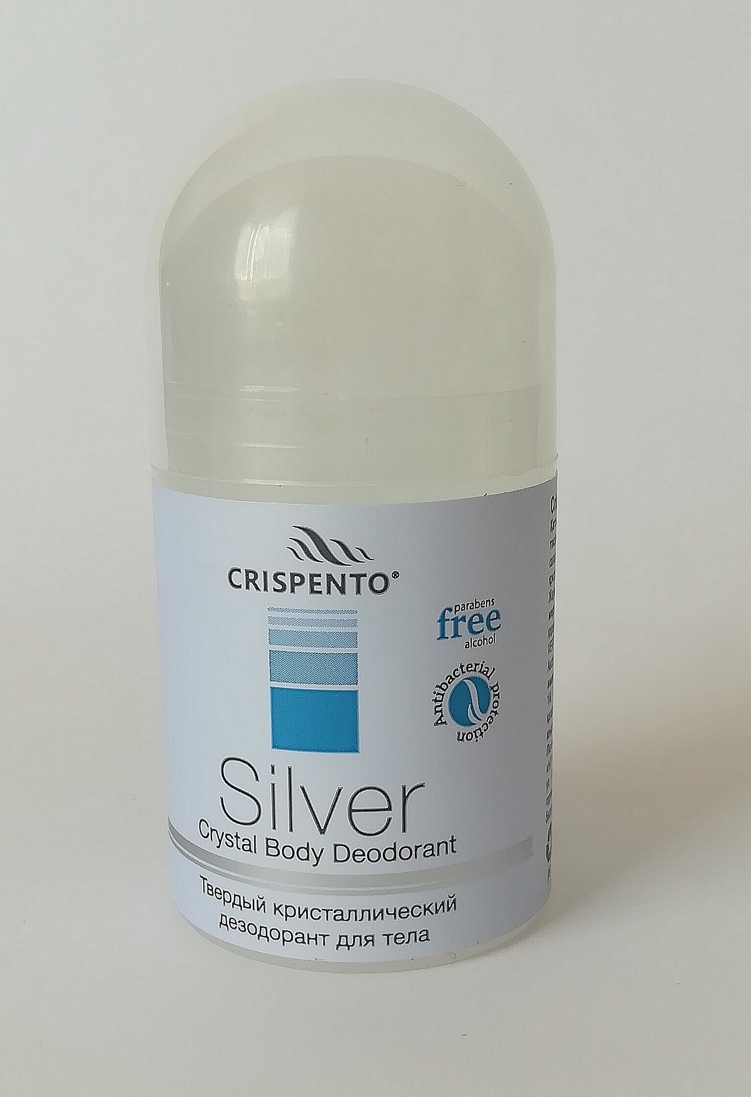 Твердый кристаллический дезодорант для тела Crispento Silver 100 мл (1077)