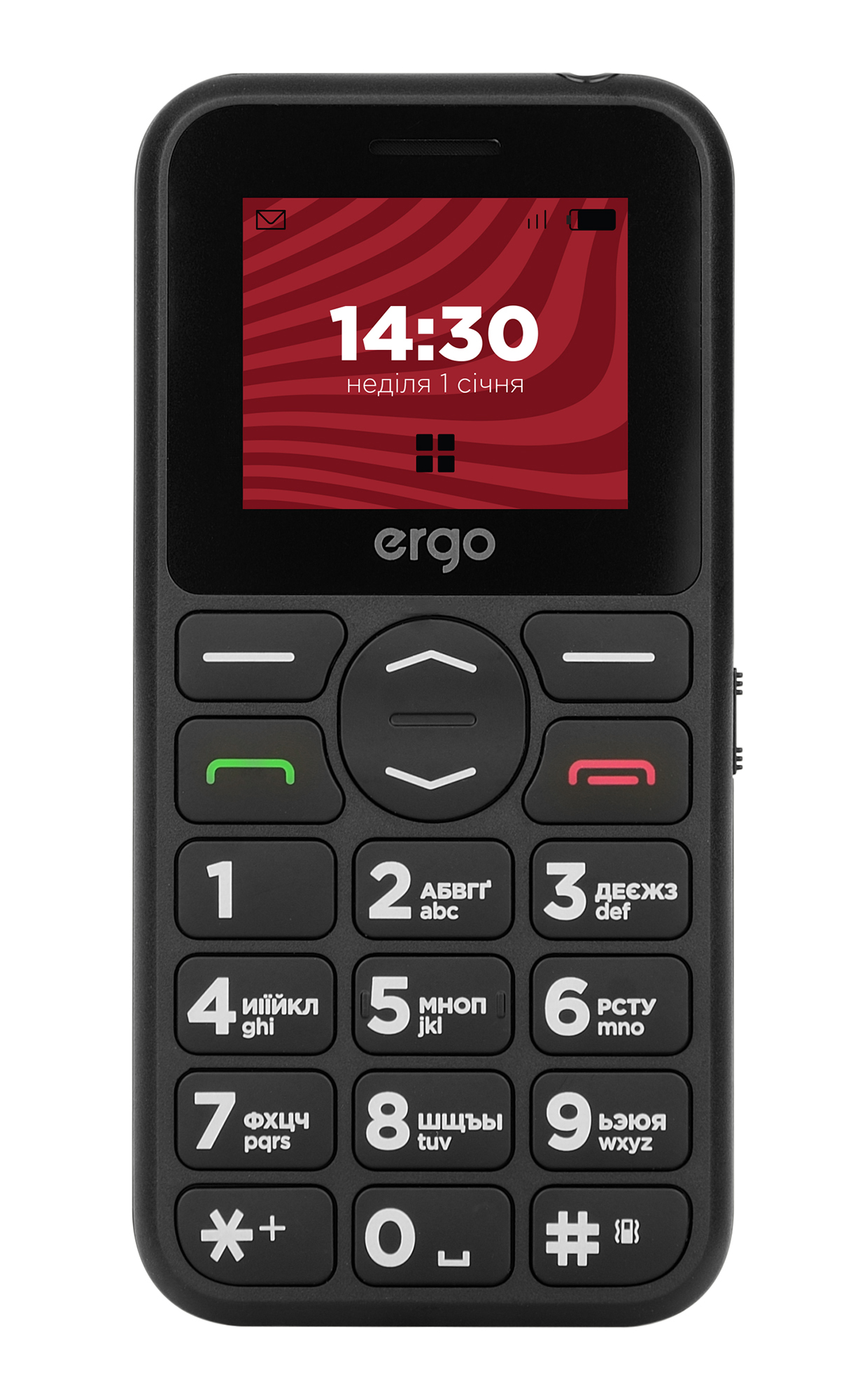 Мобильный телефон ERGO R181 Dual Sim Black (6653747)