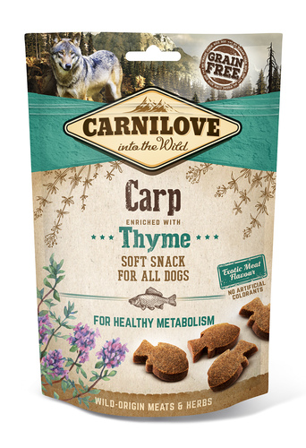 Лакомство для собак карп и тимьян Carnilove Dog Semi-Moist Carp with Thyme 200 г CarniLove (111374\7335)