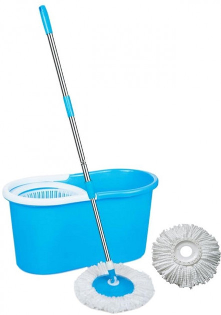 Комплект для уборки Spin MOP 360 TURBO Швабра с Ведром Blue (112219)