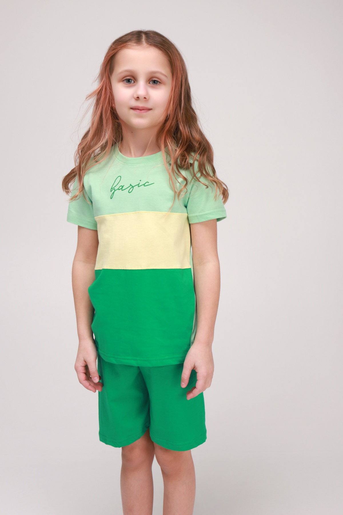 Пижама для девочки Ponki 1502 128-134 см Зеленый (2000989512172)