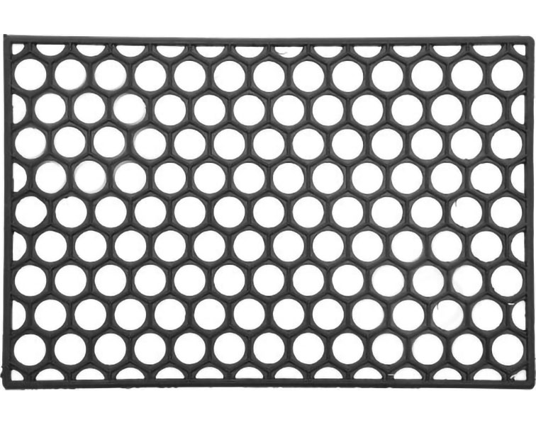 Гумовий килимок Plast Сота 60х40 см Чорний (SK000149)