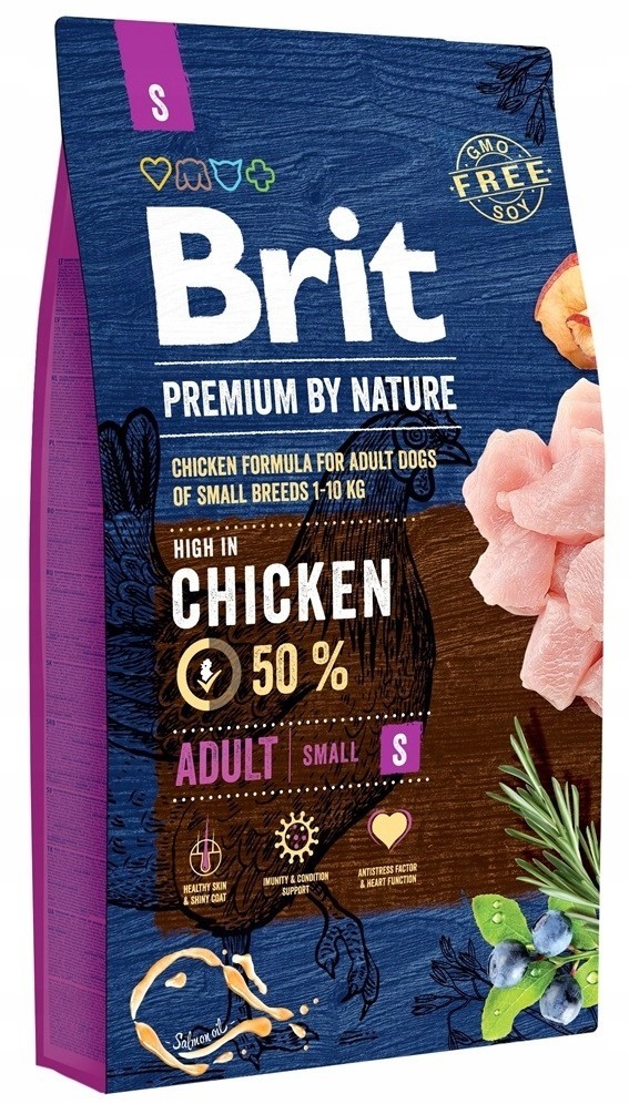 Сухой корм для щенков и молодых собак мелких пород Brit Premium Junior S 3 кг