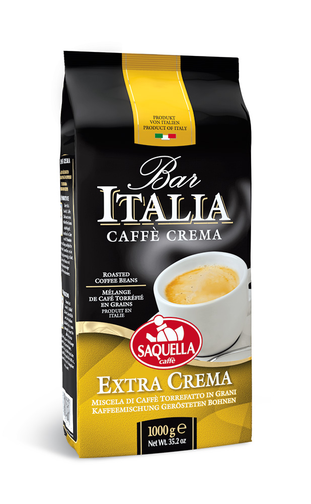 Кава в зернах Saquella Bar Italia Extra Crema 1 кг