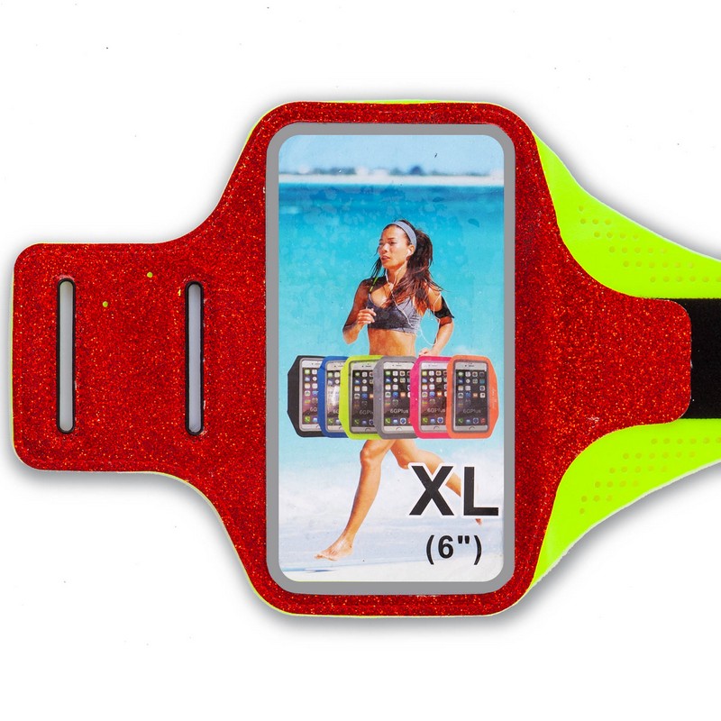 Чехол для телефона с креплением на руку для занятий спортом planeta-sport С-0327 для iPhone и iPod 18x7см Красный