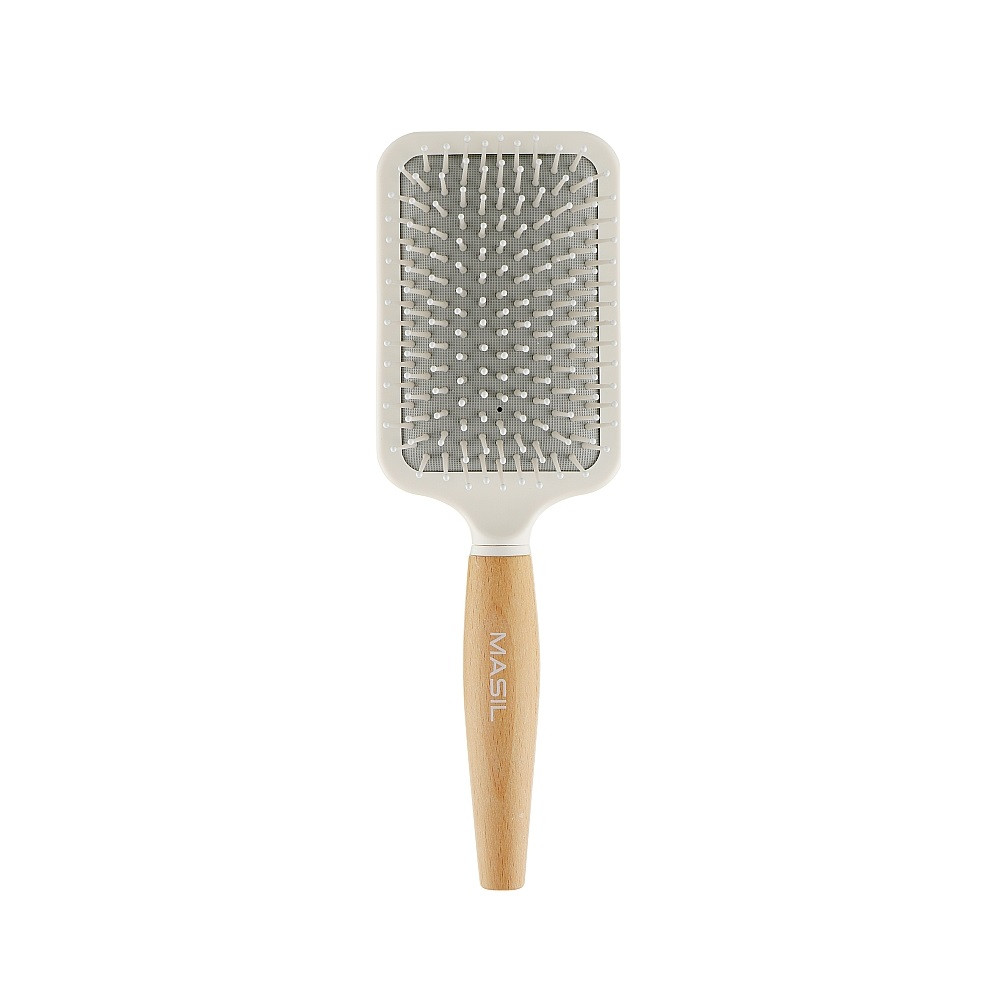 Щётка для волос Masil Wooden Paddle Brush 25.5х8 см Серо-бежевый (8809744060477)