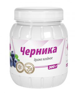 Драже Тенторіум Чорниця 300 г