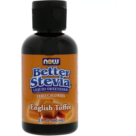 Заменитель сахара NOW Foods Better Stevia Liquid Sweetener 2 fl oz 60 ml English Toffee