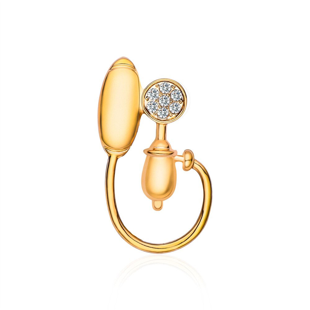 Брошь BROCHE Тонометр золотистая BRSF113333