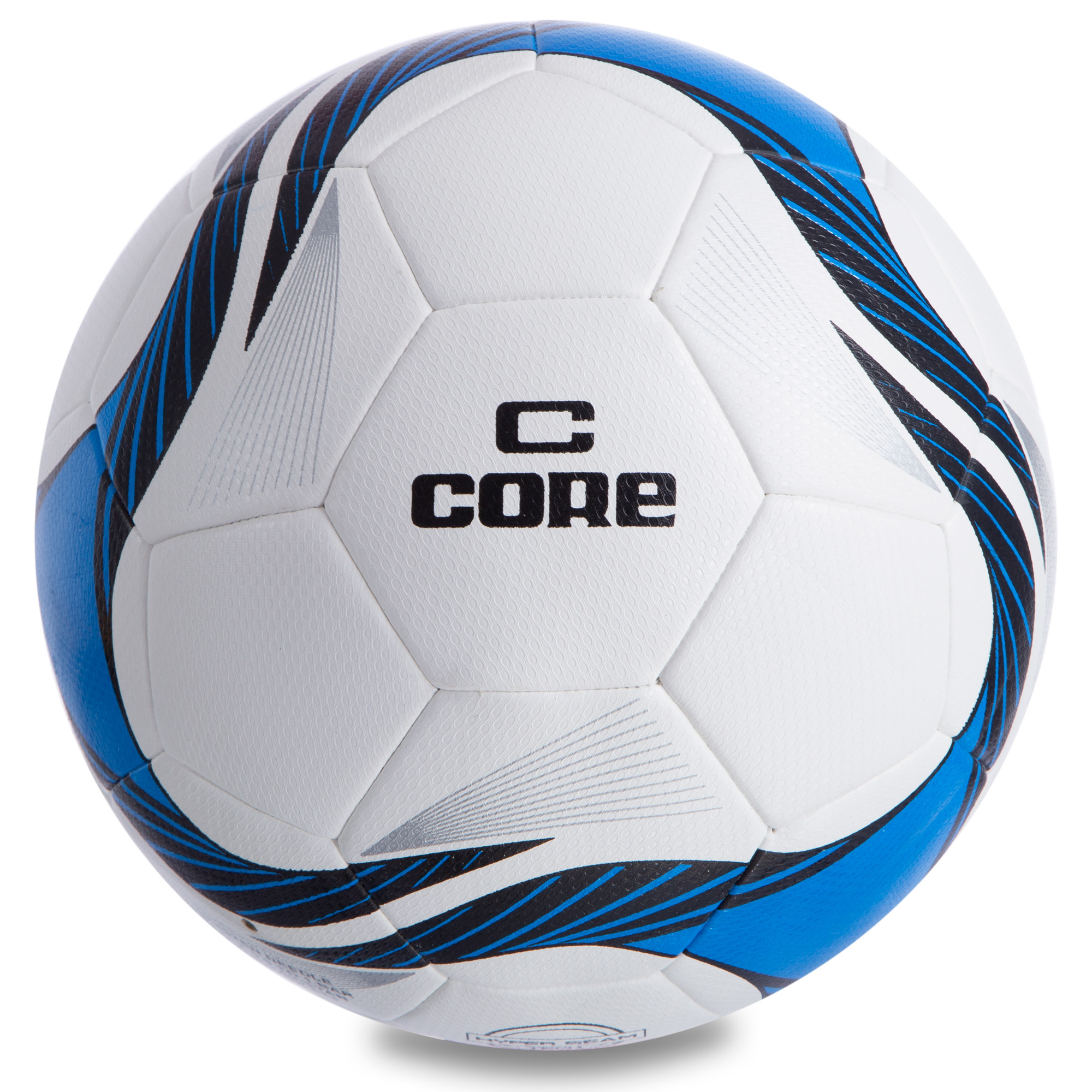 М'яч футбольний planeta-sport №5 PU HIBRED CORE SUPER CR-013 Білий-синій