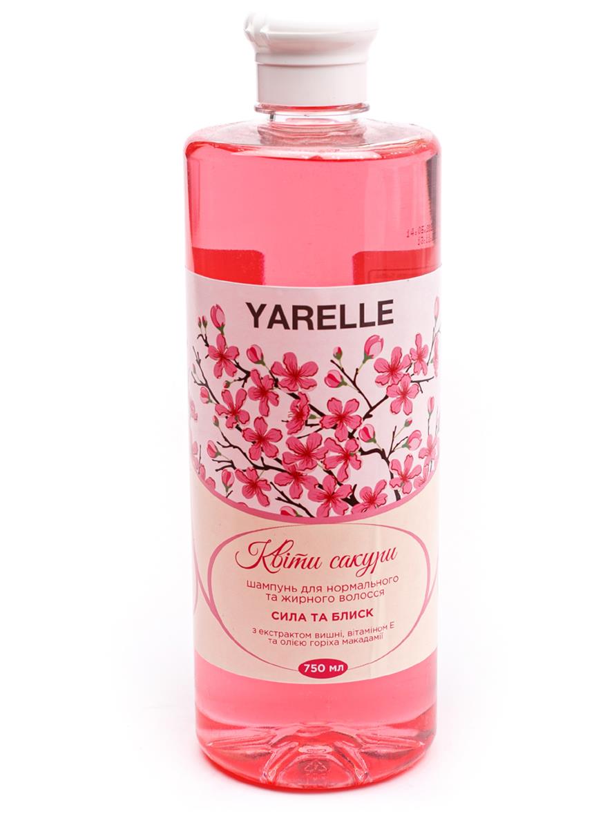 Шампунь для нормальных и жирных волос Yarelle Цветы сакуры 750 мл (4820193590524)