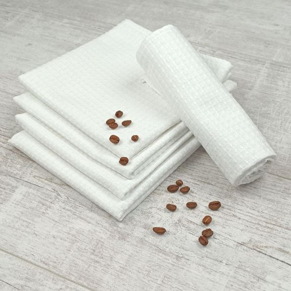 Вафельний рушник/серветки для кухні Luxyart 35*70 см білий 5 шт (LS-012)