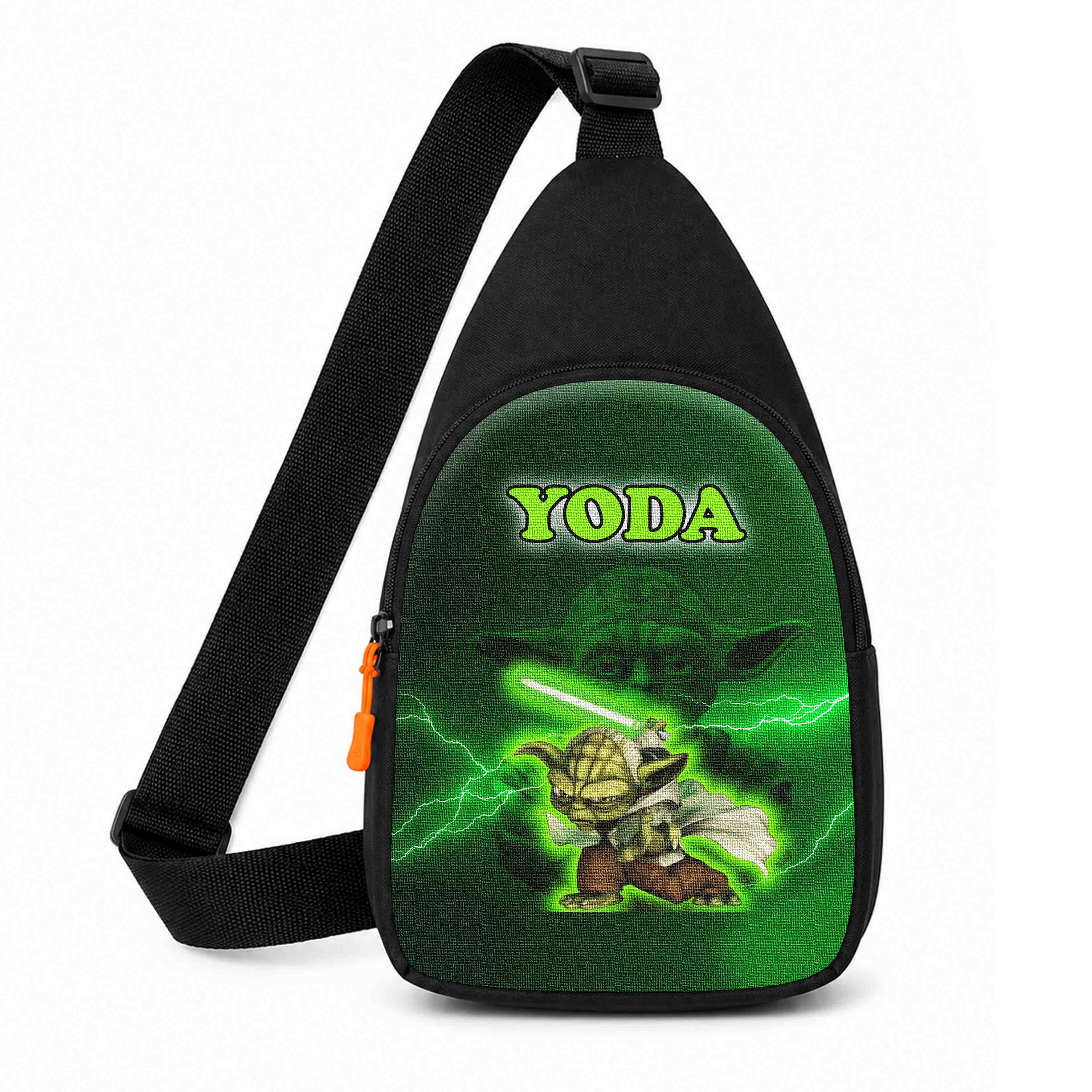 Дитяча сумка-слінг через плечо Йода Star Wars 29x17x5 см чорна
