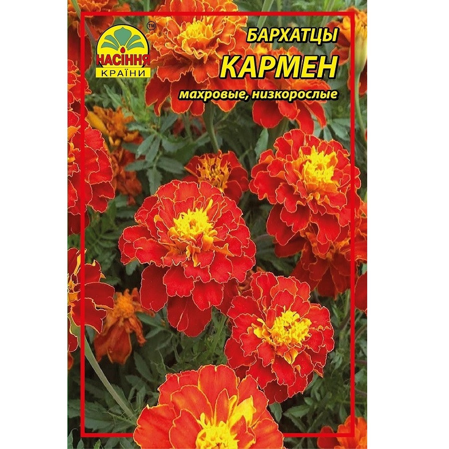 Цветы бархатцы Насіння країни Кармен 3 г (1301611014)