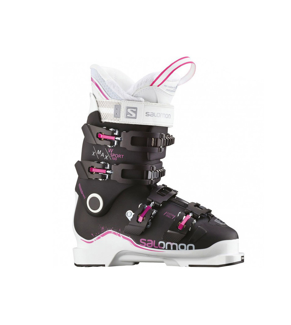 Черевики гірськолижні жіночі Salomon X Max Sport W 100 37 Black-White L40596400-37